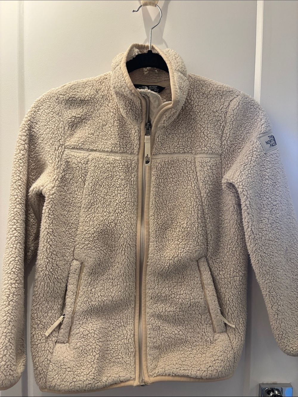 The North Face Cream Teddy Fleece Jacket - Kids